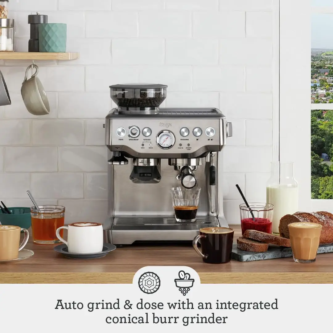 Sage Barista Express Bean to Cup Coffee Machine - Brushed Stainless Steel - Image 2