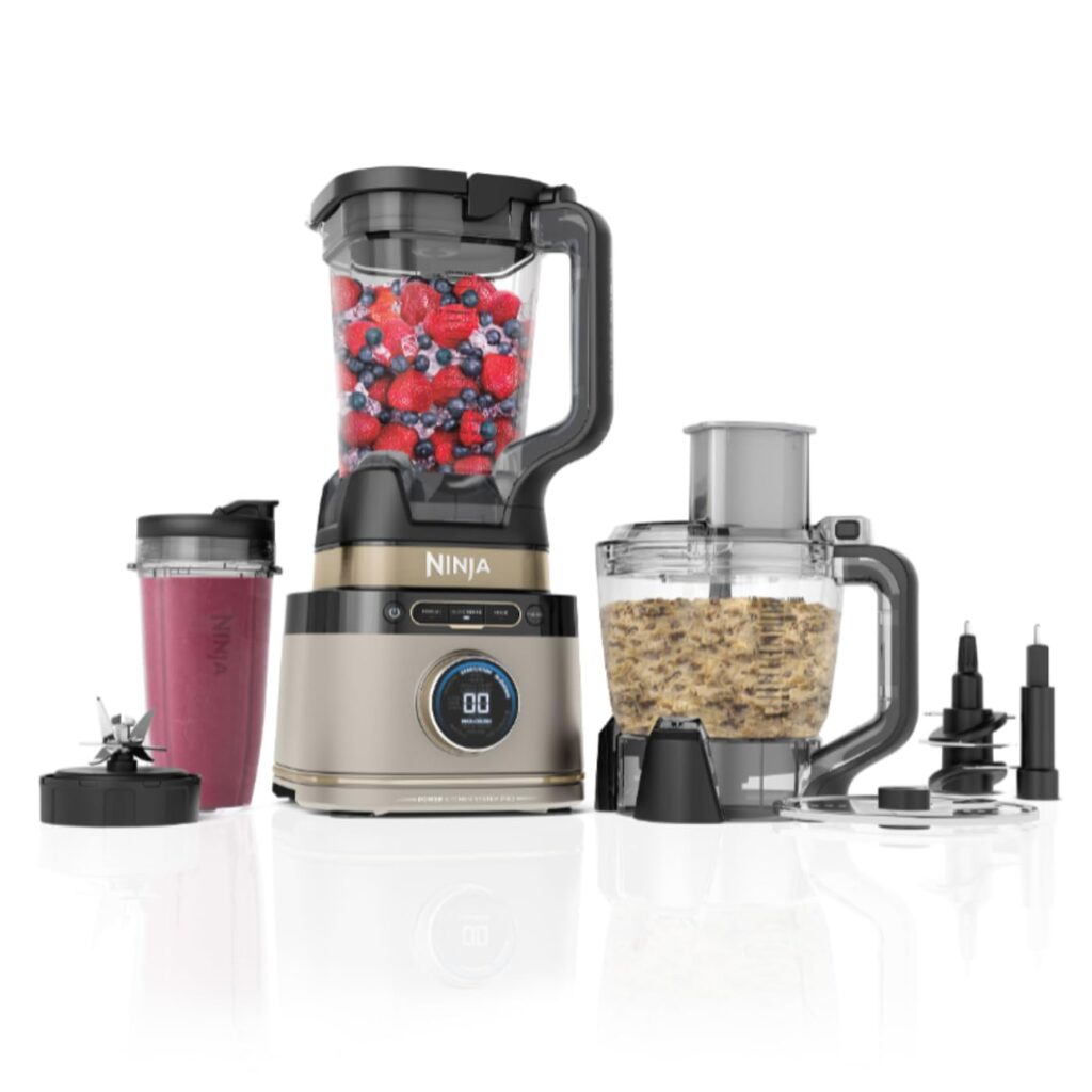 Ninja Detect Power Blender & Food Processor Pro - Stone Gold, 3-in-1
