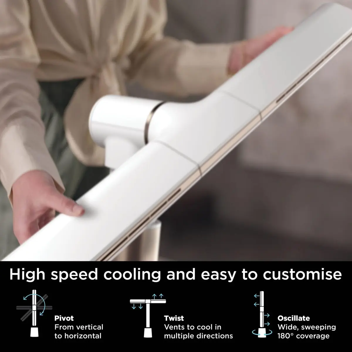 Shark TurboBlade Bladeless Tower Fan - High-Speed, Multi-Directional - Image 2