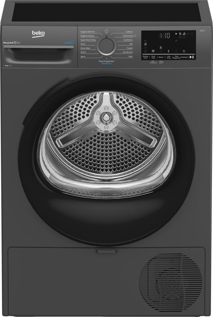 Beko Heat Pump Tumble Dryer - Anthracite, 8kg, A++ Rated
