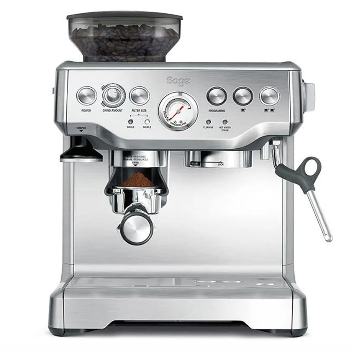 Sage Barista Express Bean to Cup Coffee Machine - Brushed Stainless Steel