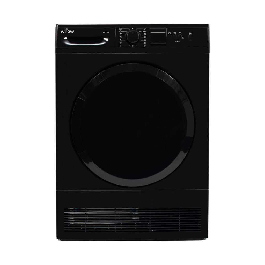 Willow Freestanding Condenser Tumble Dryer - Black, 8kg, LED Display