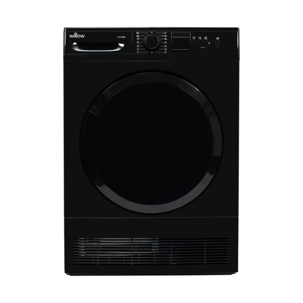 Willow Freestanding Condenser Tumble Dryer - Black, 8kg, LED Display