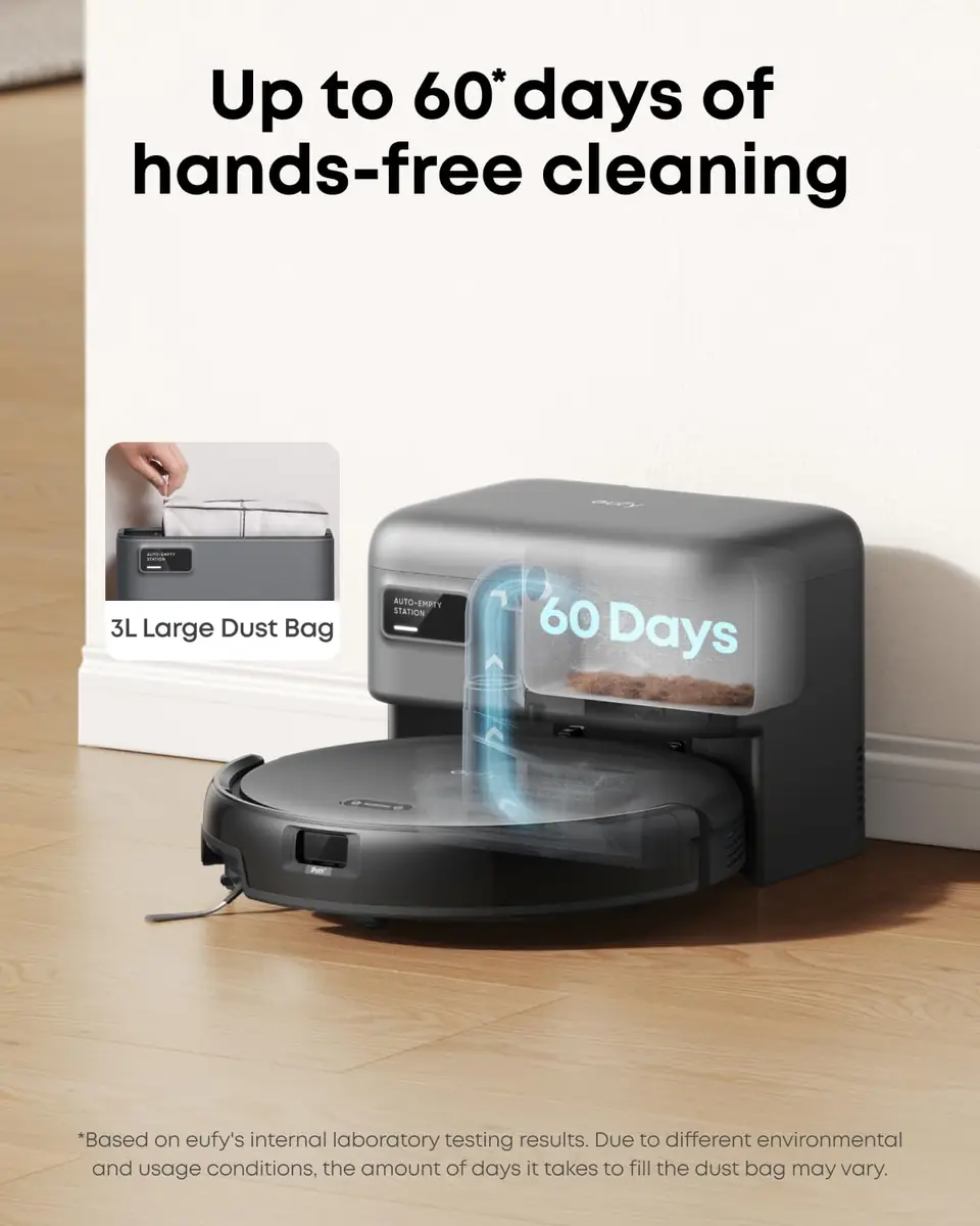 eufy C10 Robot Vacuum - Self-Emptying, Carpet Detection - Image 4