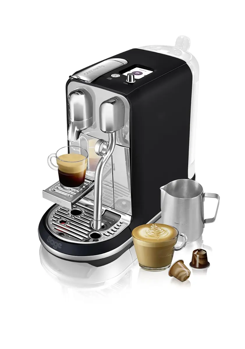 Nespresso Creatista Plus Pod Coffee Machine - Black Truffle, Milk Frother