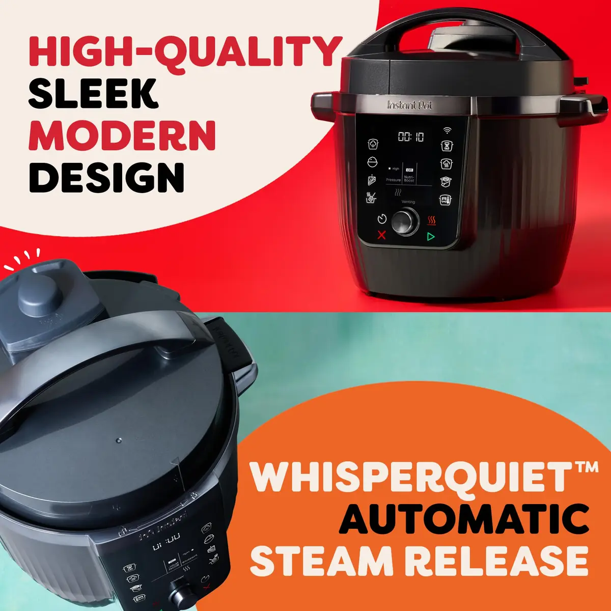 Instant Pot Pro Electric Pressure Cooker - Black, 5.7L, 10-in-1 - Image 5