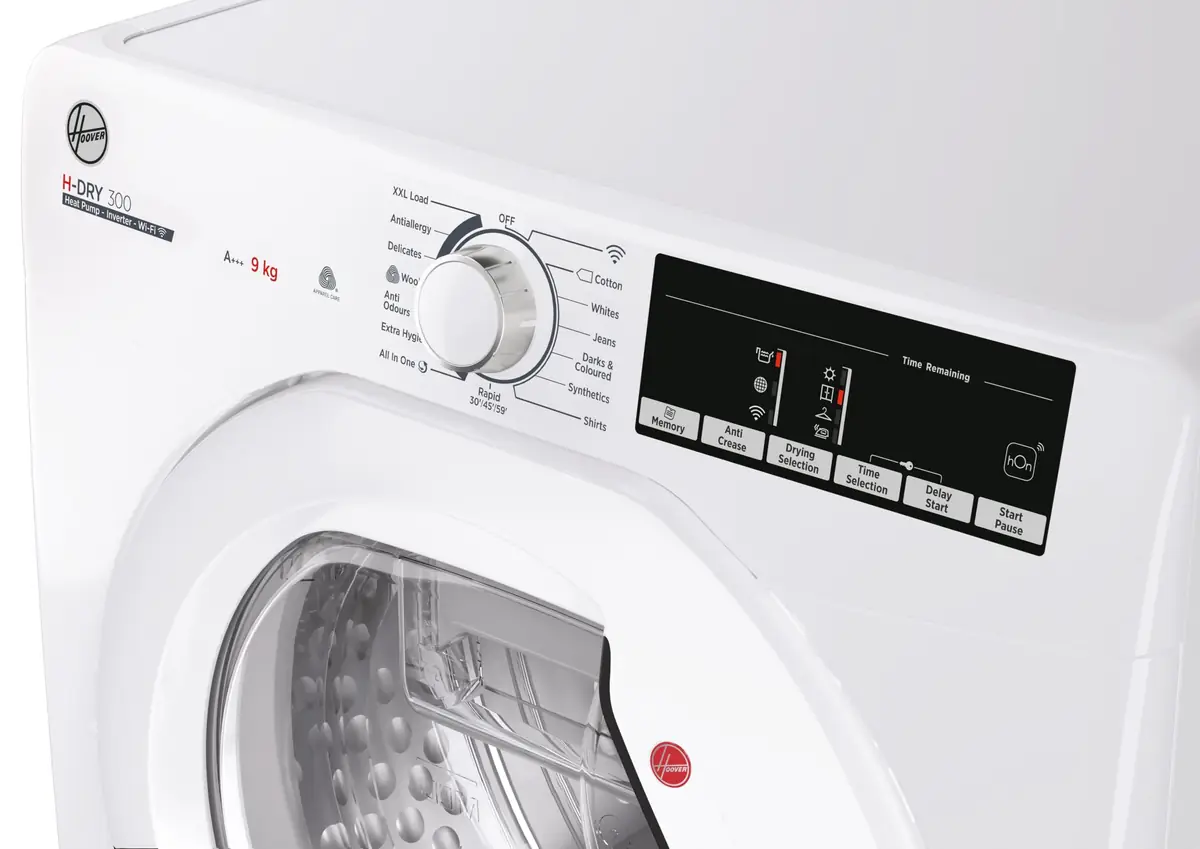Hoover Heat Pump Tumble Dryer - White, 9kg, Wi-Fi, A++ Rated - Image 7
