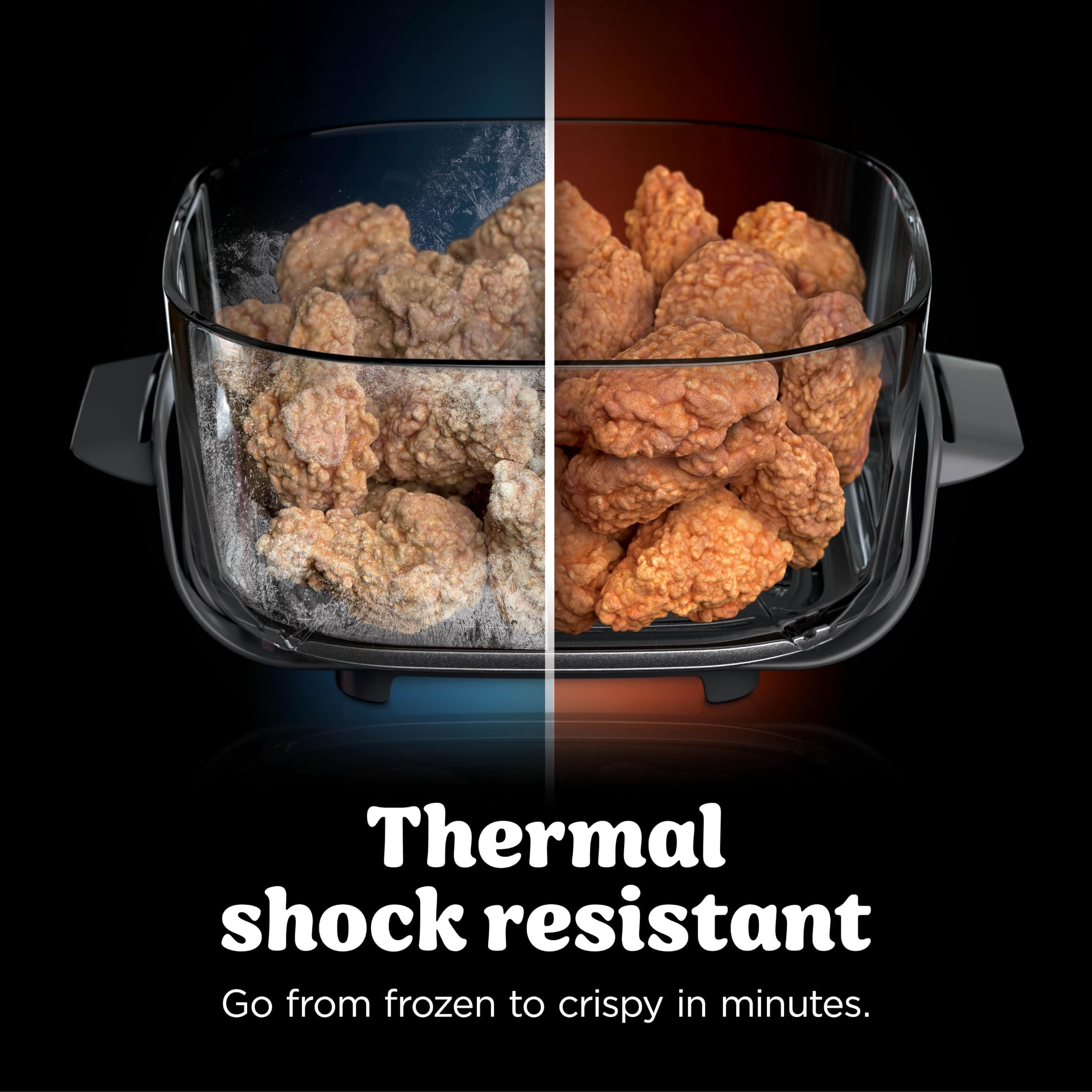 Ninja CRISPi DualZone Glass Air Fryer - Bone, 2-Basket, PFAS-Free Glass - Image 10