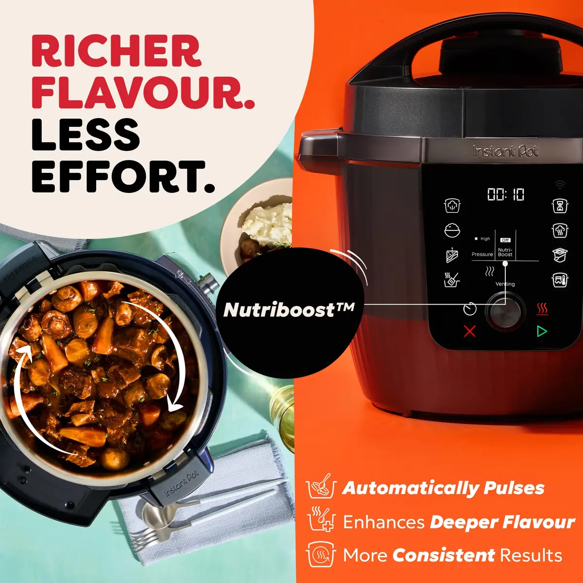 Instant Pot Pro Electric Pressure Cooker - Black, 5.7L, 10-in-1 - Image 3