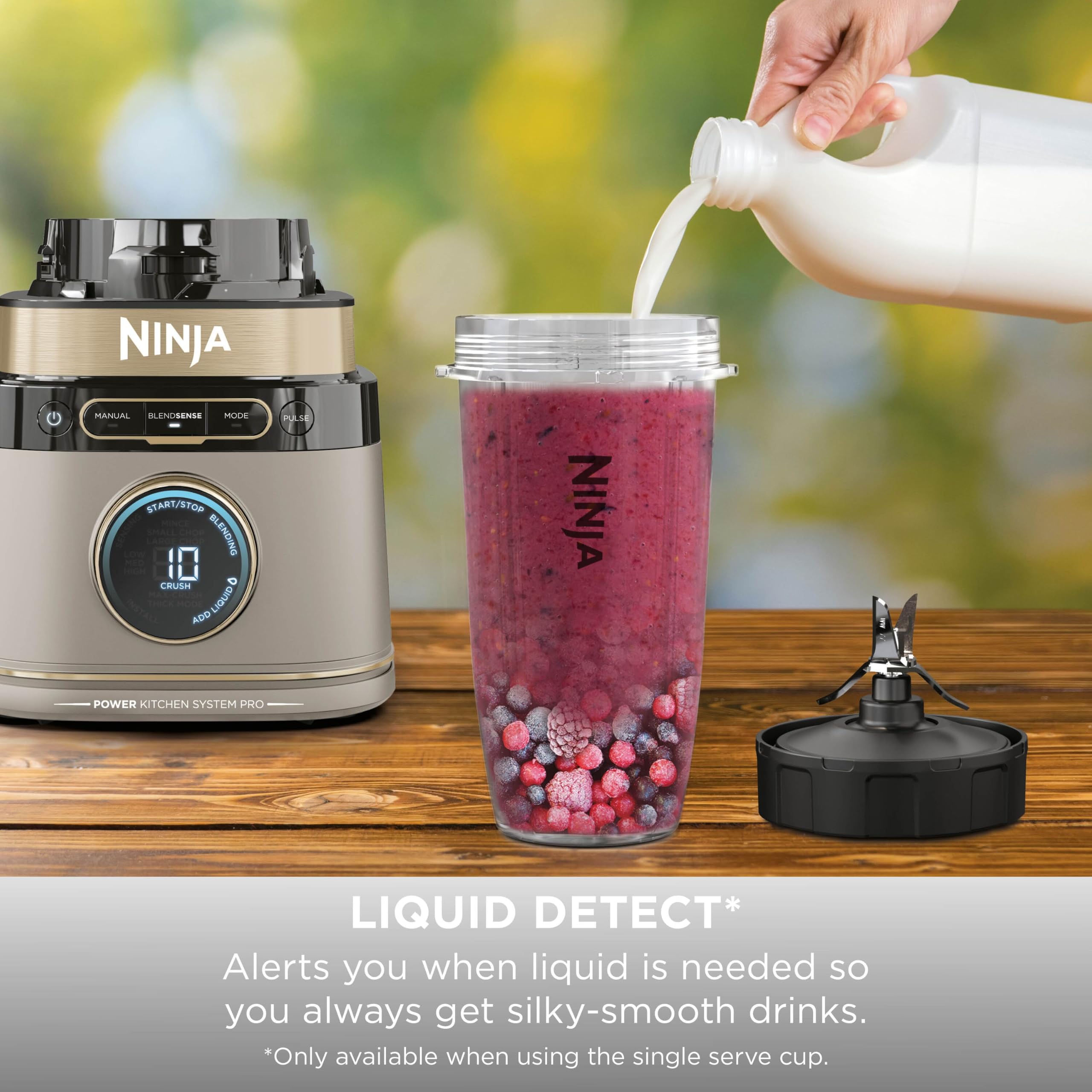 Ninja Detect Power Blender & Food Processor Pro - Stone Gold, 3-in-1 - Image 8