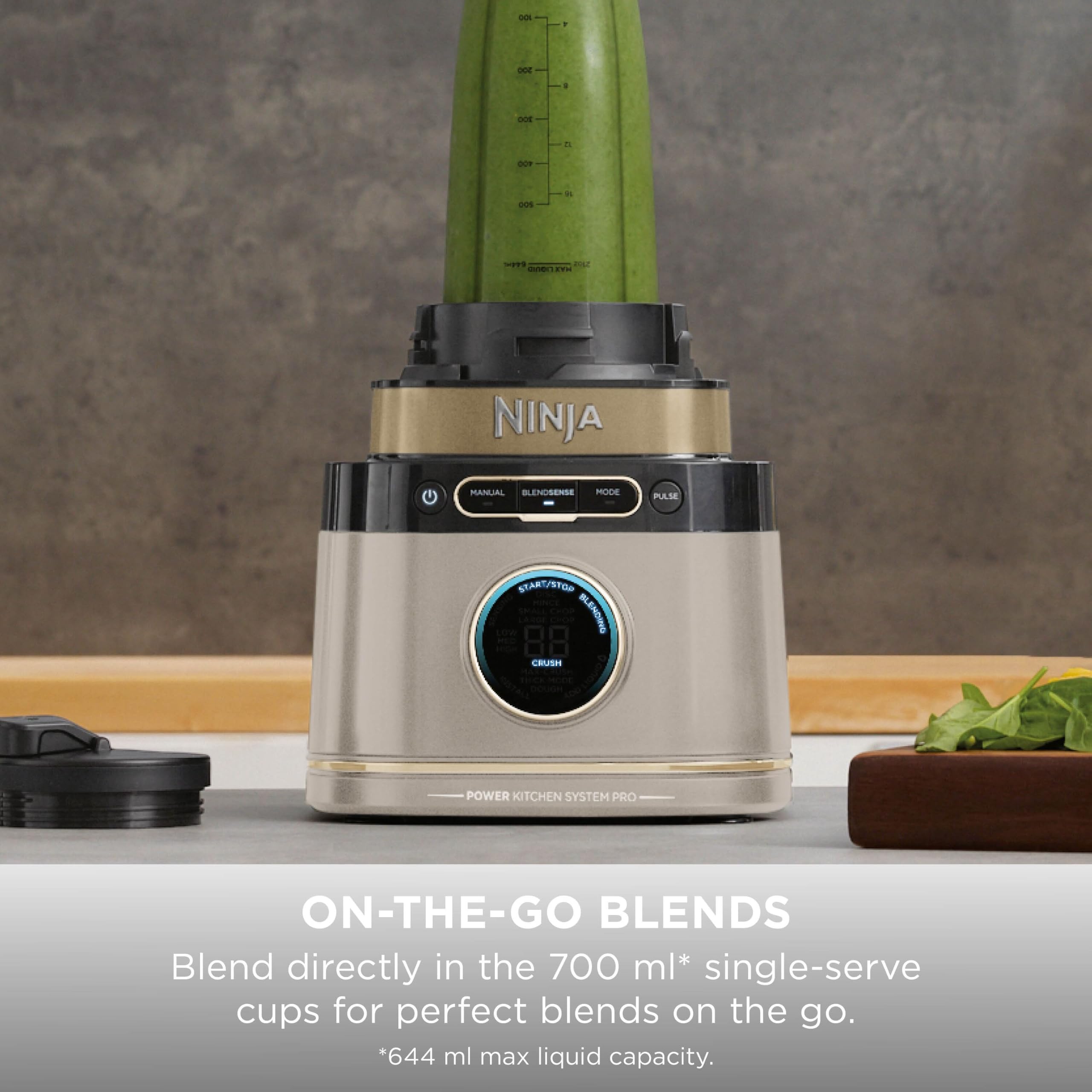 Ninja Detect Power Blender & Food Processor Pro - Stone Gold, 3-in-1 - Image 6