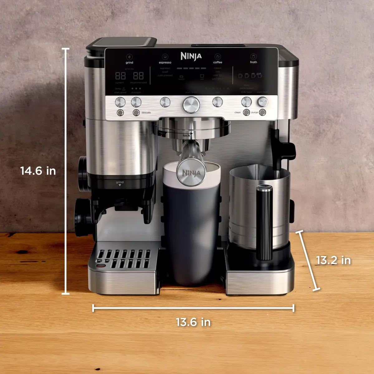 Ninja Luxe Premier Coffee Machine - Silver, 3-in-1 - Image 9