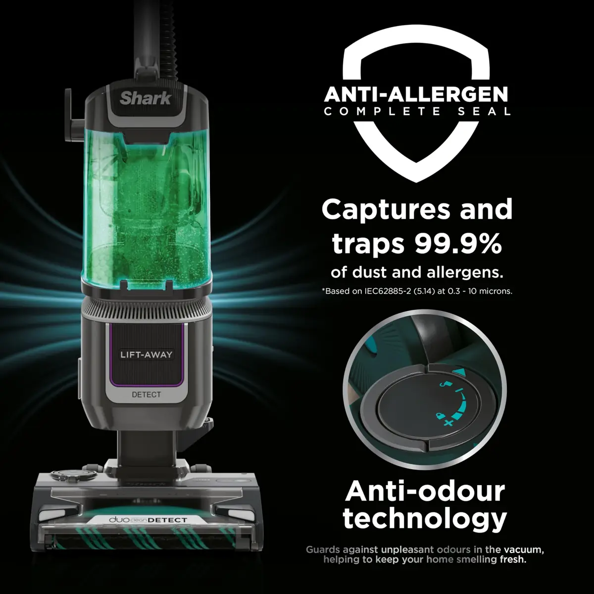 Shark Detect Corded Upright Vacuum Cleaner - 1.2L, 600W, Lift-Away - Image 8