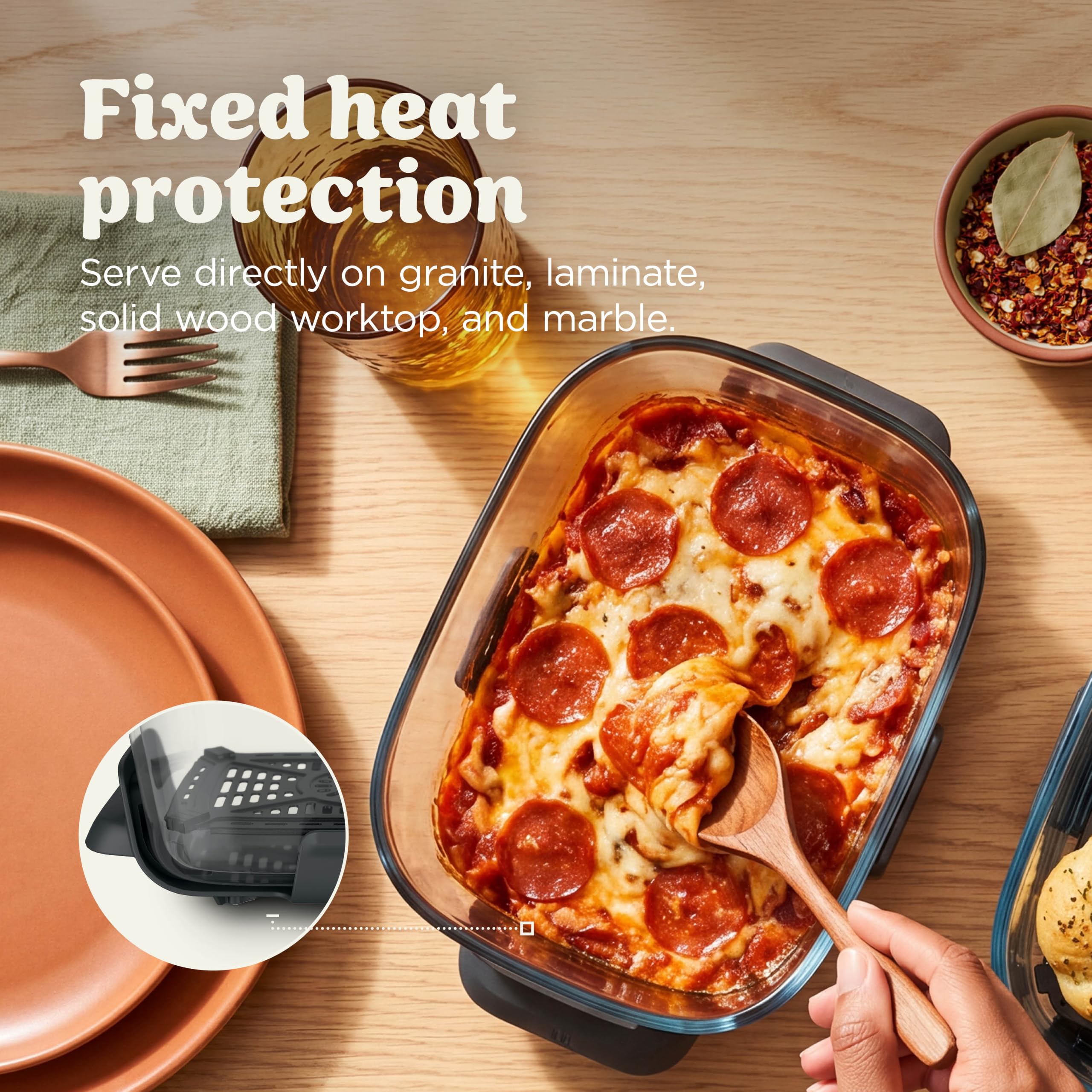 Ninja CRISPi DualZone Glass Air Fryer - Bone, 2-Basket, PFAS-Free Glass - Image 9